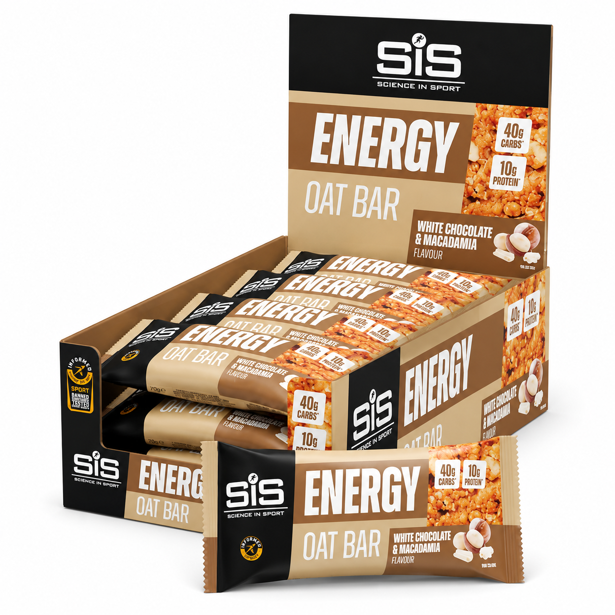 SIS Energy Oat Bar 4/12 Pack