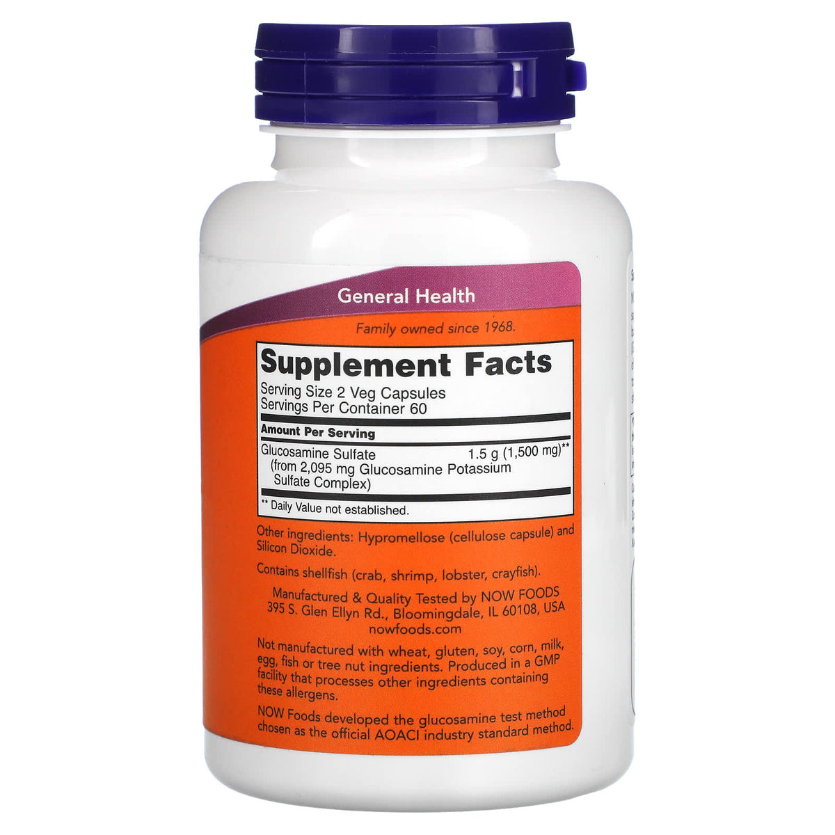 NOW Glucosamine Sulfate 750mg