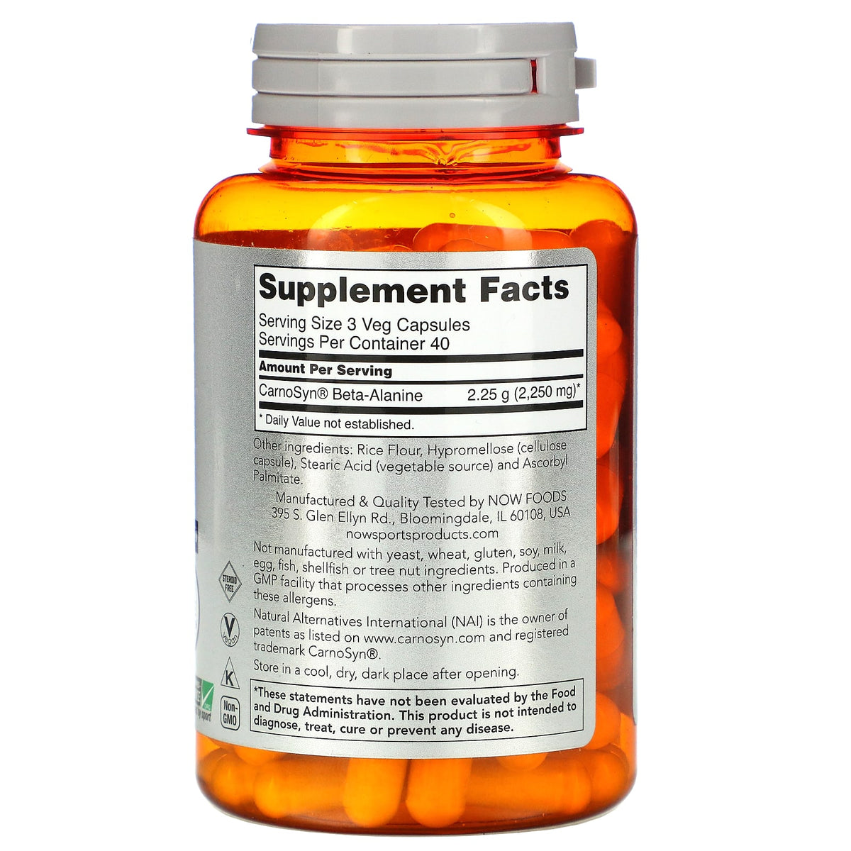 NOW Sports Beta Alanine 120 caps
