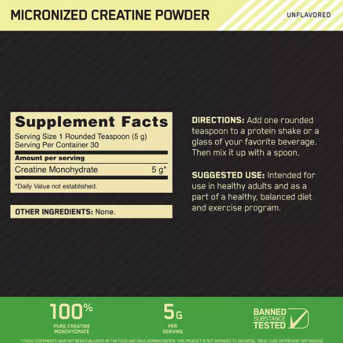 Optimum Nutrition Micronized Creatine Powder