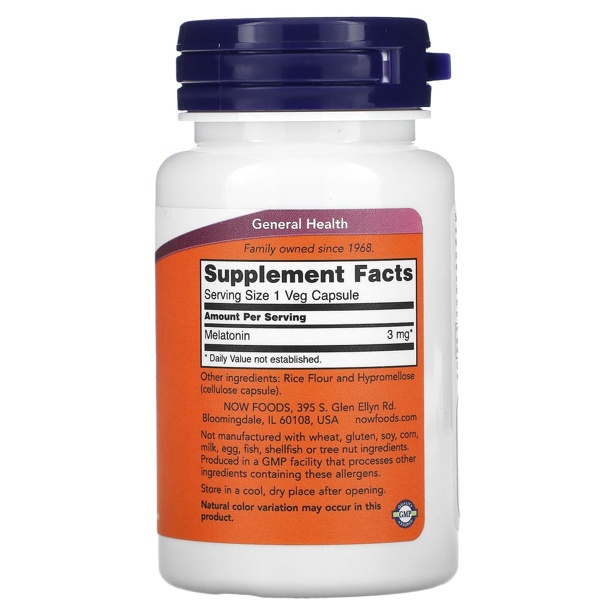 NOW Foods Melatonin 3mg