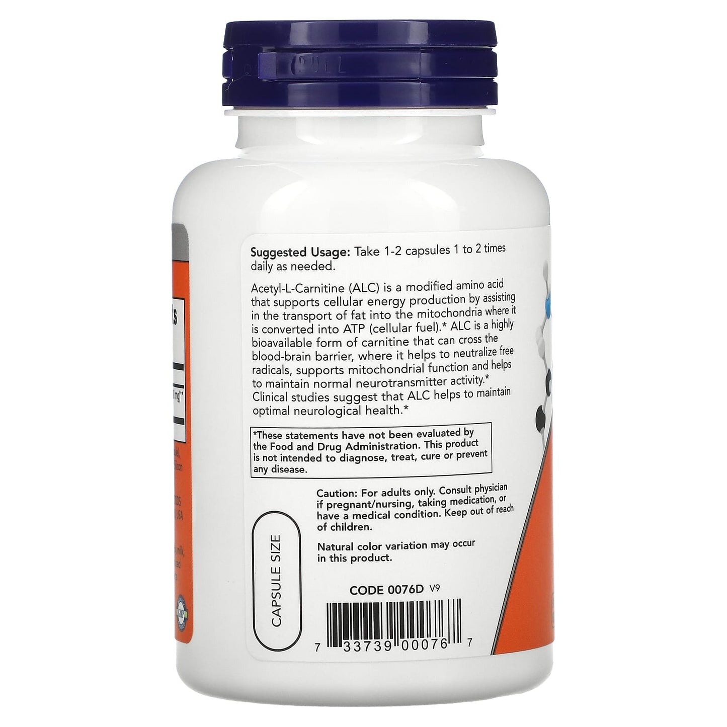 NOW Acetyl L Carnitine 500