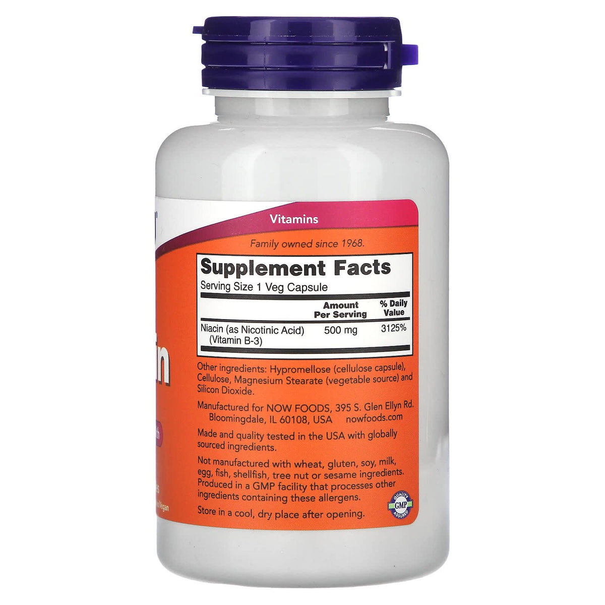 NOW Niacin 500mg
