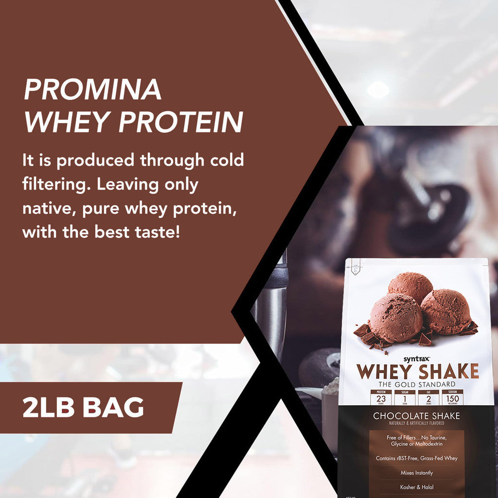 SYNTRAX Whey Shake Protein 2LB (Free Shaker) Build Muscle | Protein Blend | Recovery