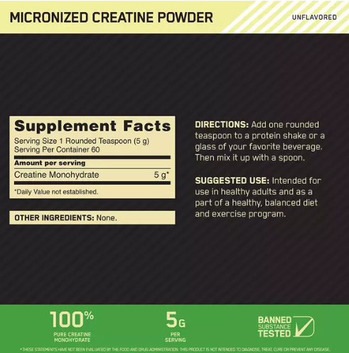 Optimum Nutrition Micronized Creatine Powder