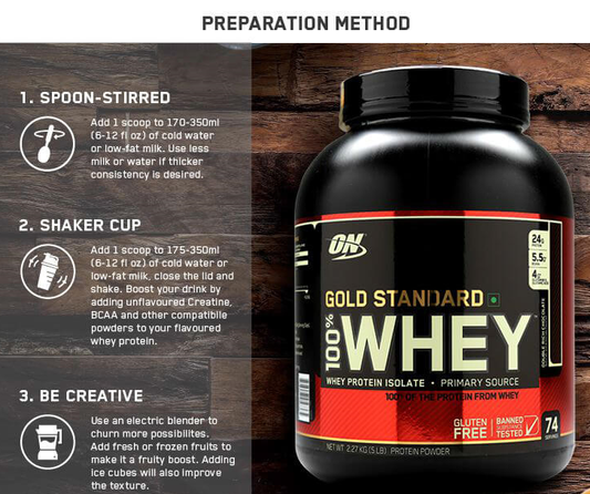 Optimum Nutrition Gold Standard Whey Protein – Available in 2lb and 5lb