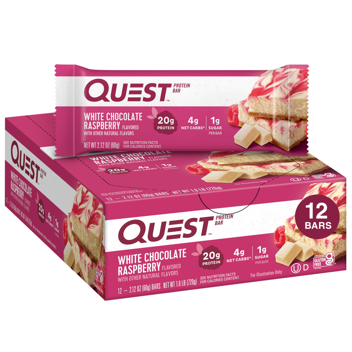 QUEST营养蛋白棒独立包装最少6件