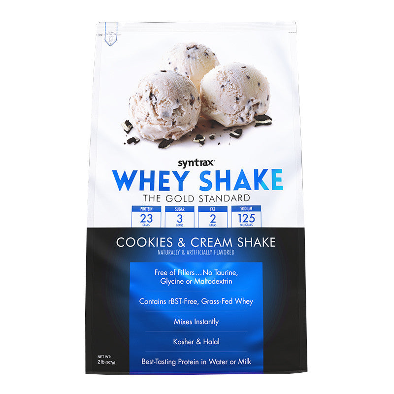 SYNTRAX Whey Shake Protein 2LB (Free Shaker) Build Muscle | Protein Blend | Recovery