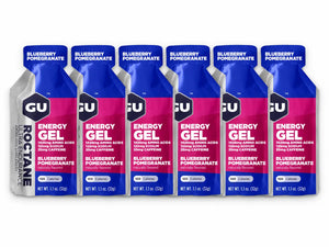 GU Roctane Energy Gel Blueberry Pomegranate 6 pack