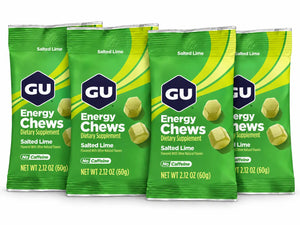 GU Energy Chews Salted Lime 4 pack