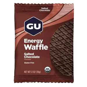 GU Energy Waffle Salted Chocolate 30g gluten-free organic waffle