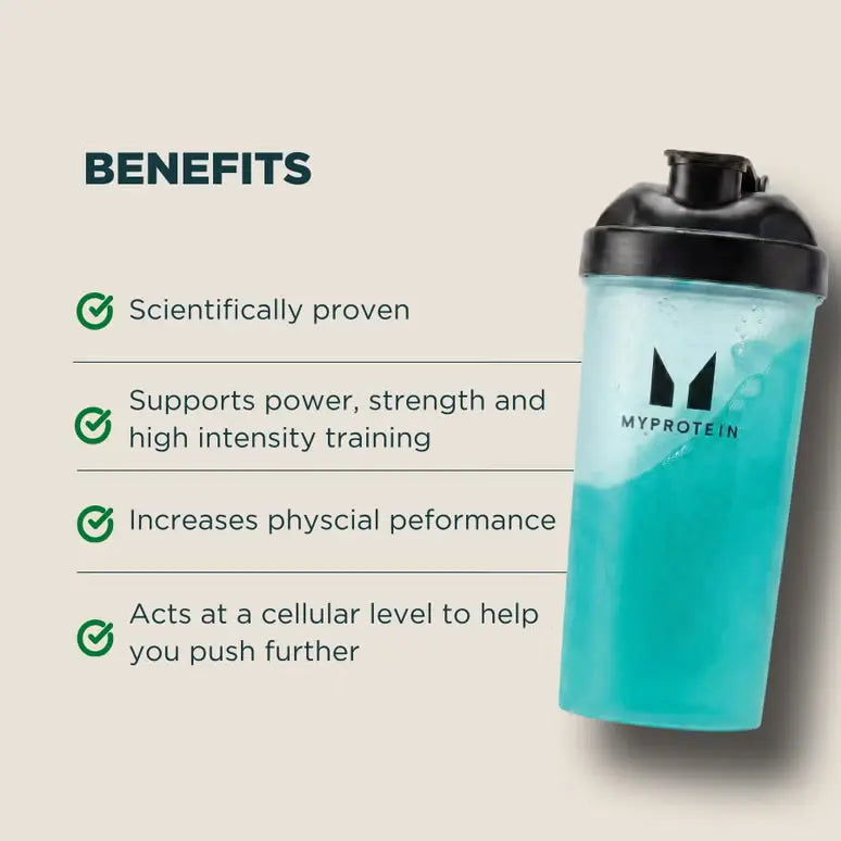 Myprotein Impact Creatine performance benefits with shaker