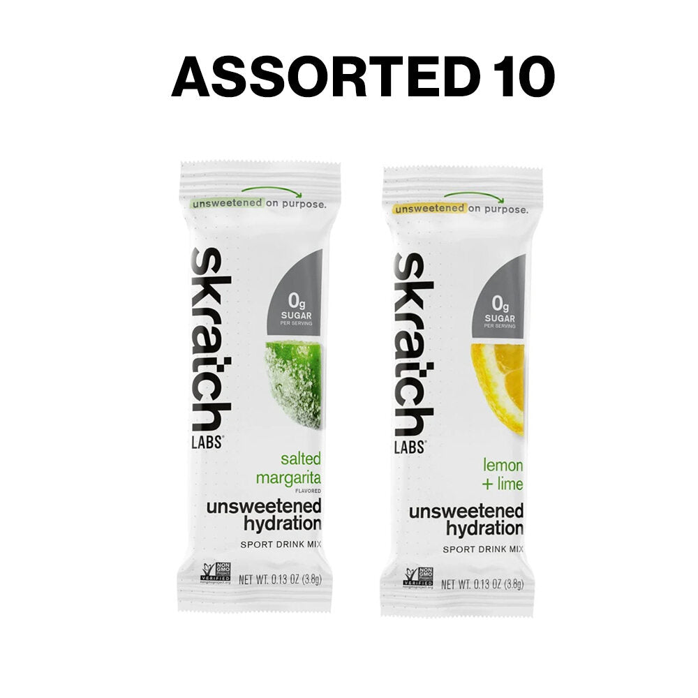 Skratch Labs Unsweetened Hydration Sport Drink Mix Sugar-Free 10/20 Pack