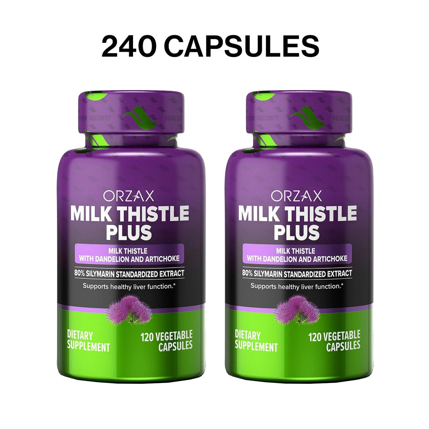 Milk Thistle Plus with 80% Silymarin 120 Capsules