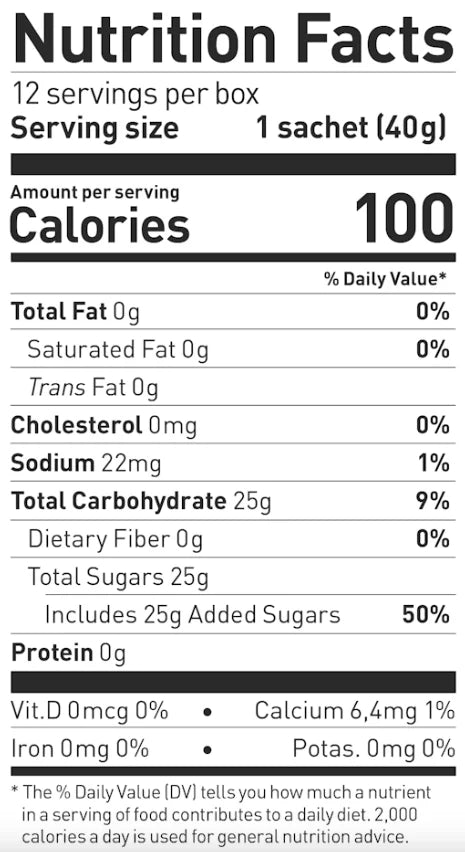 Maurten Gel 100 caf nutrition information