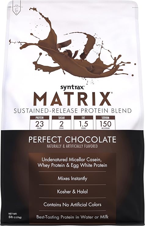 (Free Shaker & Creatine Sachets) HALAL SYNTRAX Matrix Protein Blend 2LB 5LB GOURMET Flavours Low Carb Low Sugar Made In USA