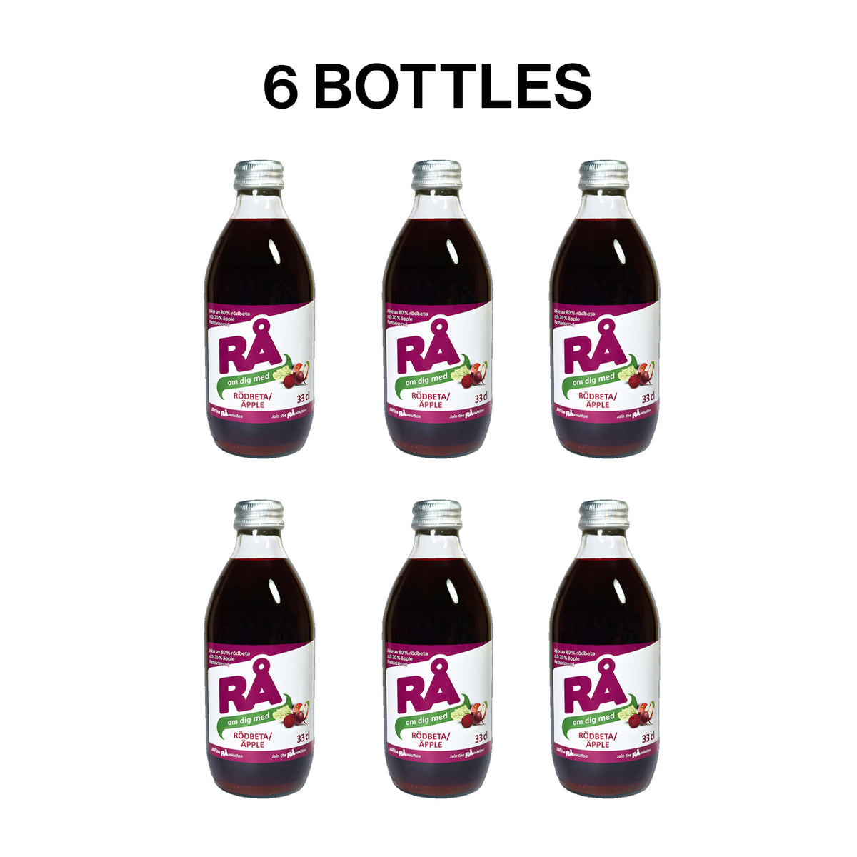 Swedish Beetroot Apple Juice 330ml – 3,6 Bottles | Natural Juice for Sports, Marathon & Daily Wellness