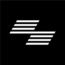 Racepack stylized brand logo icon on a black background for HYROX pre-workout supplements in Singapore.