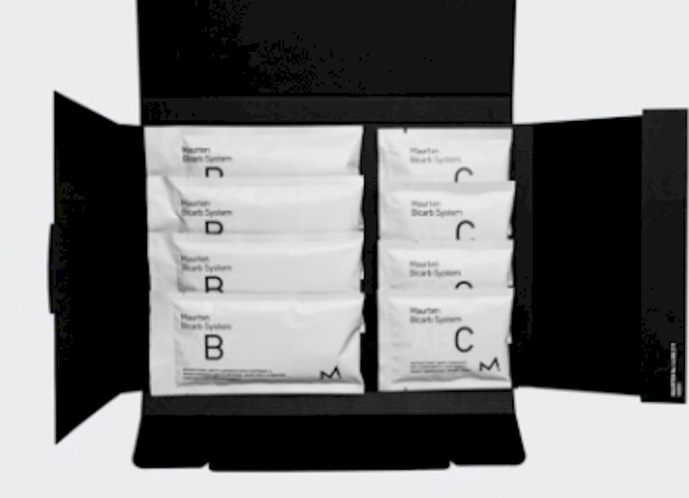 Athlete testing tablets before training