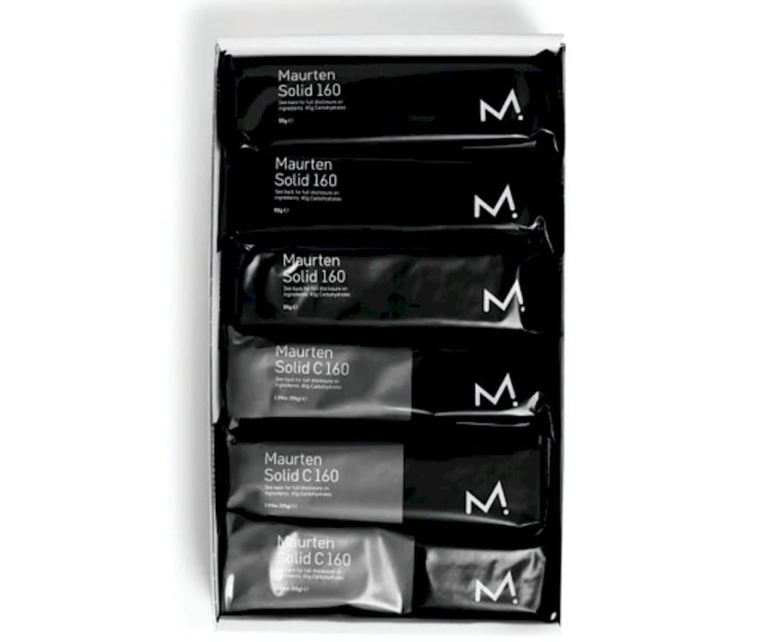Partially framed sports nutrition bar and race belt