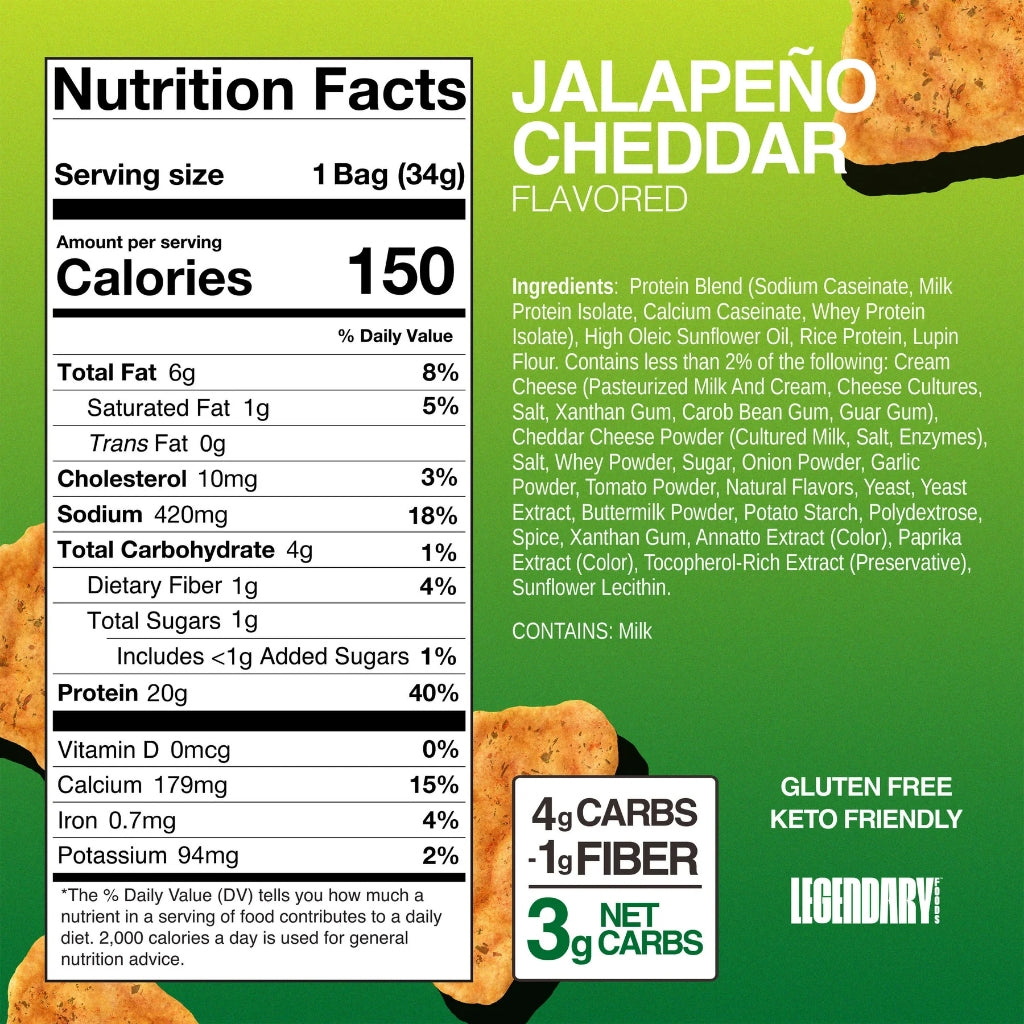 Legendary Foods Baked Protein Chips 3/5 Pack