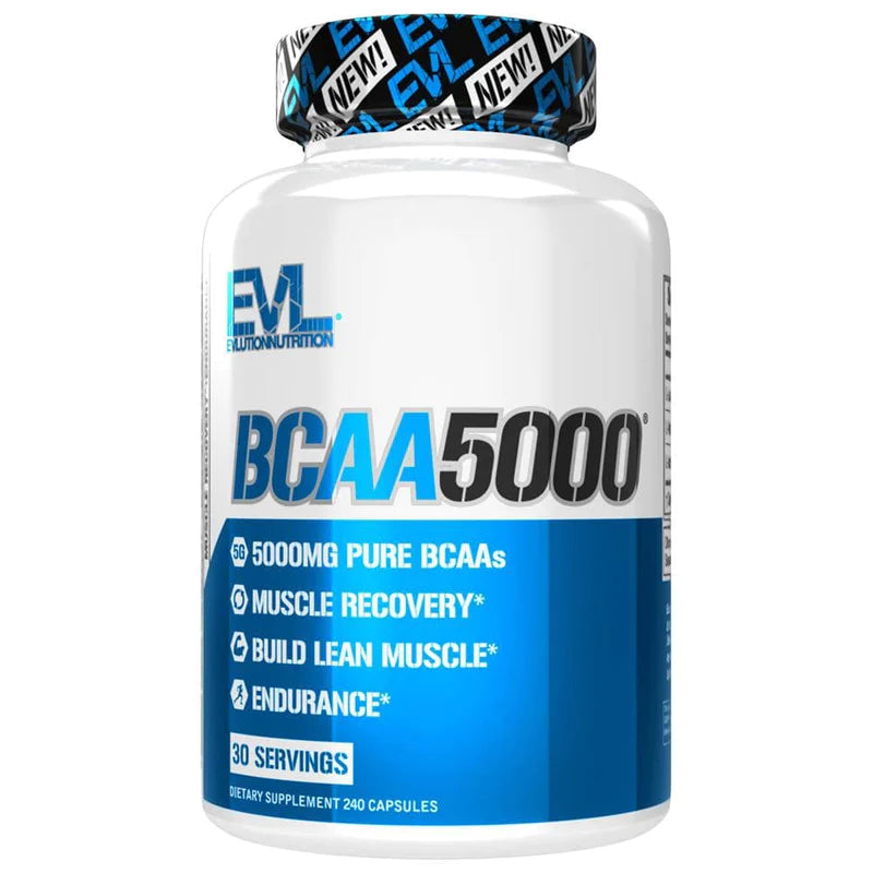EVLution BCAA 5000 240粒胶囊，有助于肌肉的生长与修复，加速恢复，提升BCAA的强度和耐力