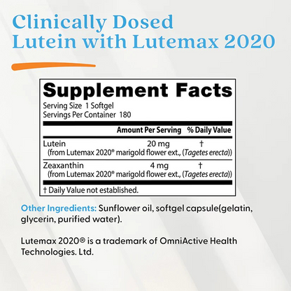 Doctor's Best Lutein with Lutemax 2020, 20 mg