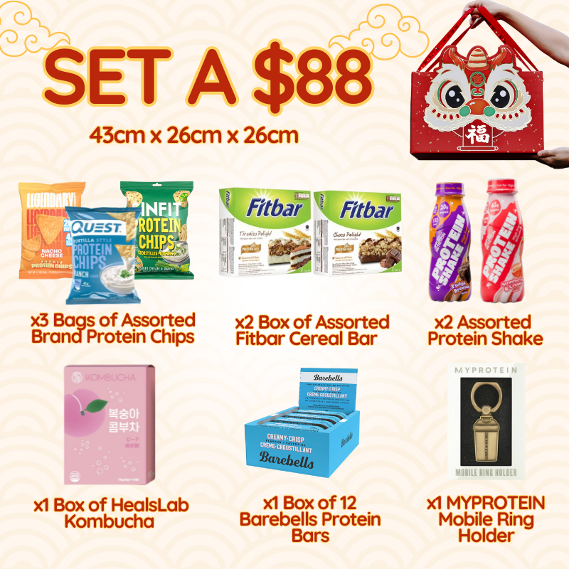 Chinese New Year CNY Hamper – Healthy Snacks and High Protein Bundle SET A AND SET B