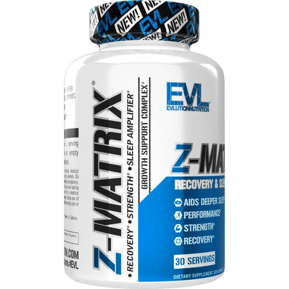 EVLution Z-Matrix ZMA 240粒 肌肉恢复与睡眠支持