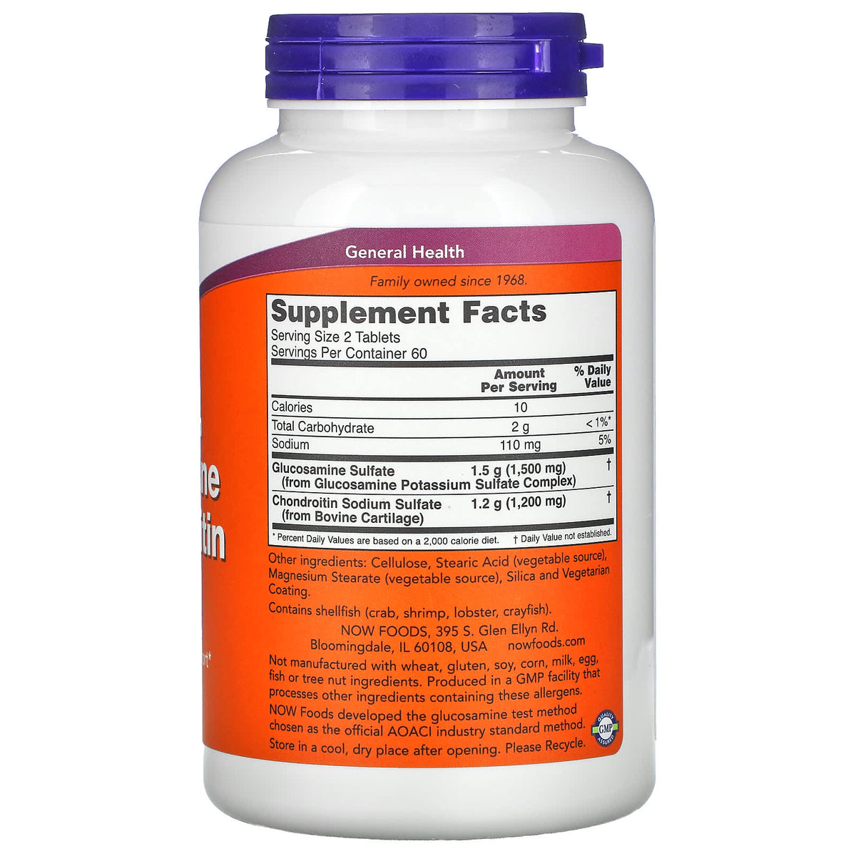 NOW Glucosamine Chondroitin 120 Caps