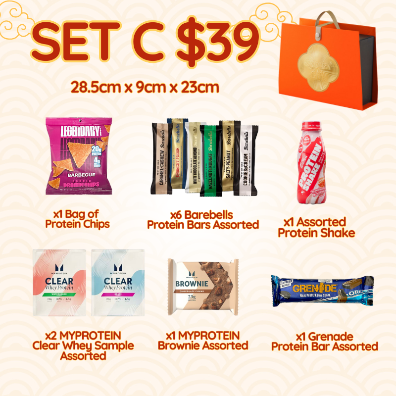 Chinese New Year CNY Hamper – Healthy Snacks and High Protein Bundle SET C