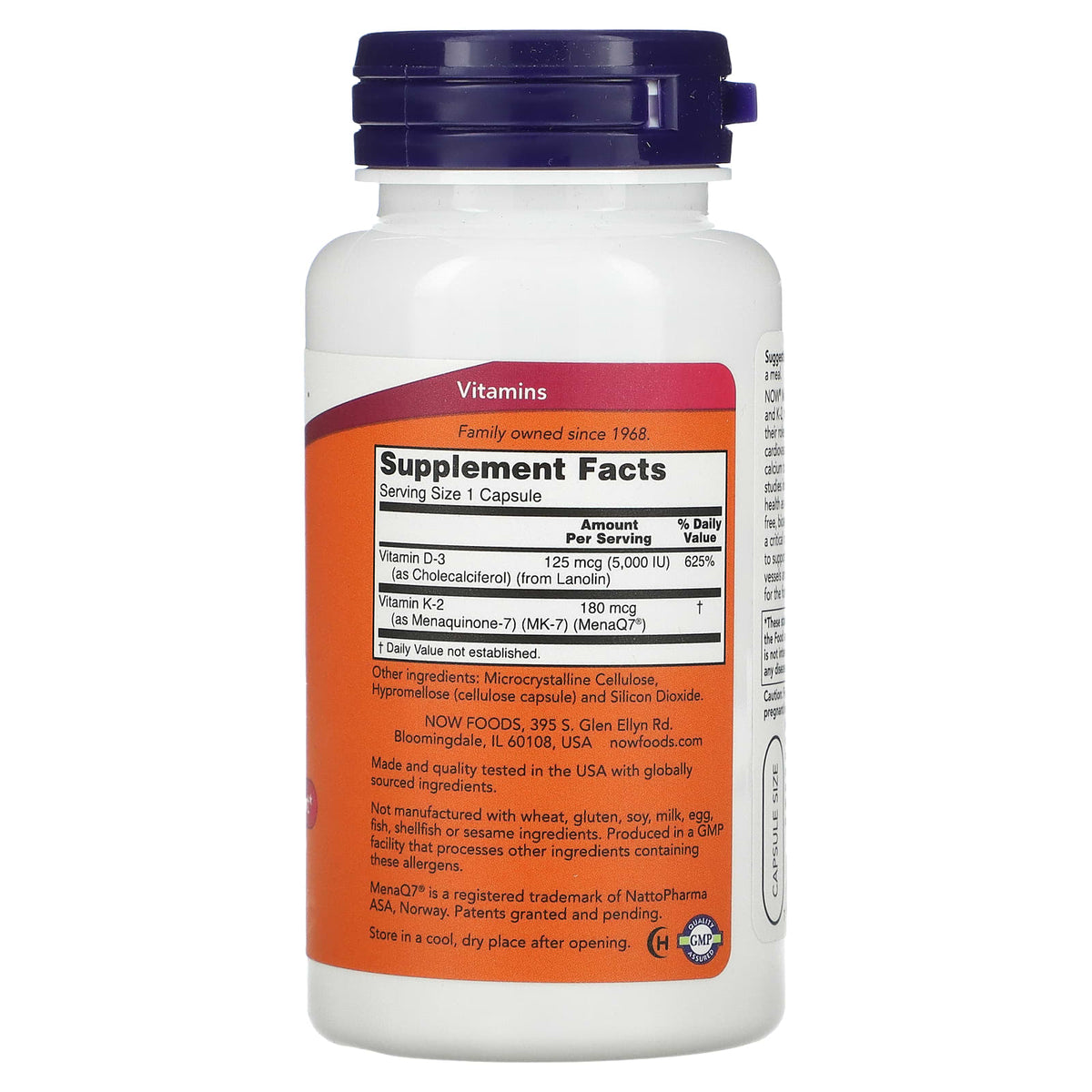 NOW Mega D3 180mcg