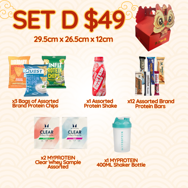 Chinese New Year CNY Hamper – Healthy Snacks and High Protein Bundle SET D