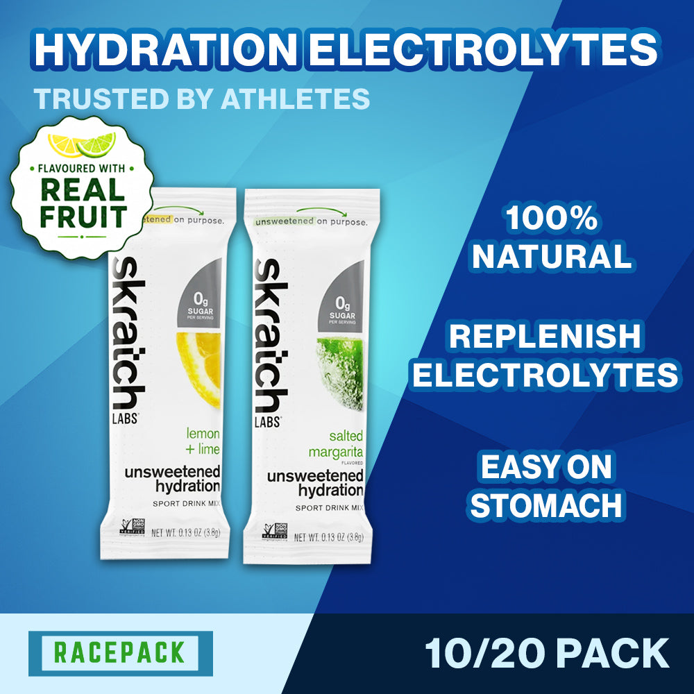 Skratch Labs Unsweetened Hydration Sport Drink Mix Sugar-Free 10/20 Pack