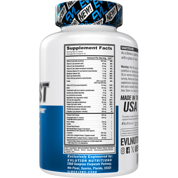 EVL Nutrition VitaTest 90 Tabs
