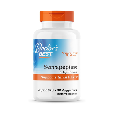 Doctor's Best Serrapeptase, 40,000 SPU, 90 Veggie Caps