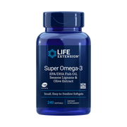 Life Extension Super Omega-3 EPA/DHA Fish Oil, Sesame Lignans & Olive Extract
