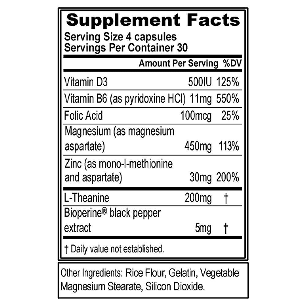 EVLution Z-Matrix ZMA 240粒 肌肉恢复与睡眠支持