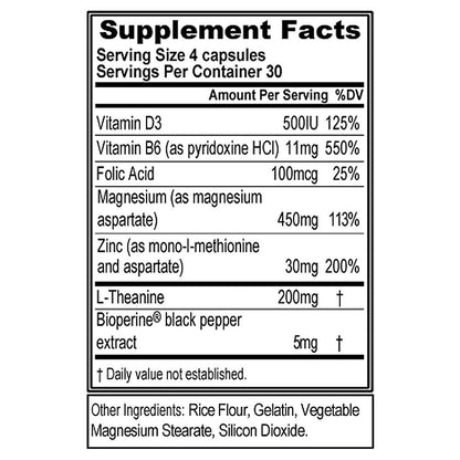 EVLution Z-Matrix ZMA 240粒 肌肉恢复与睡眠支持