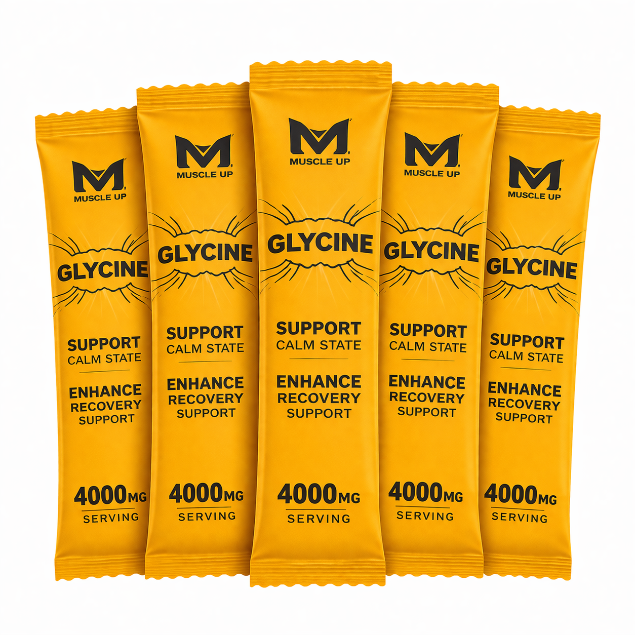 Muscle Up glycine powder sachets