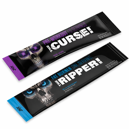 JNX Sports The Curse pre workout and The Ripper fat burner