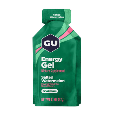 GU Energy Gel –  Salted Watermelon Caffeinated – 6, 12 or 24 Pack | Running & Endurance