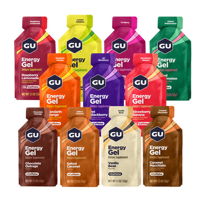 GU Energy Gel – Assorted Caffeine and Non-Caffeinated – 6, 12 or 24 Pack | Running & Endurance