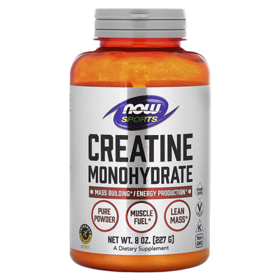 NOW Sports Creatine Monohydrate Powder 227g – Pure Creatine for Strength, Power, Gym & Sports Performance