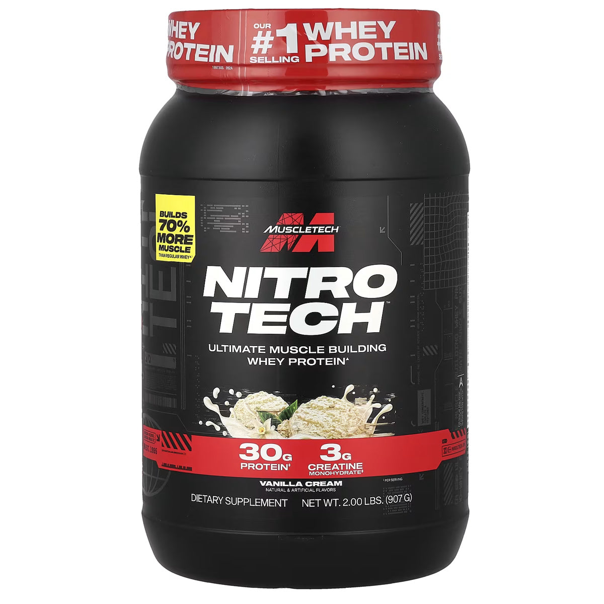 MuscleTech Nitro-Tech Whey Protein 2LB and 4LB