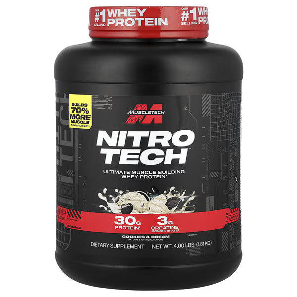 MuscleTech Nitro-Tech Whey Protein 2LB and 4LB