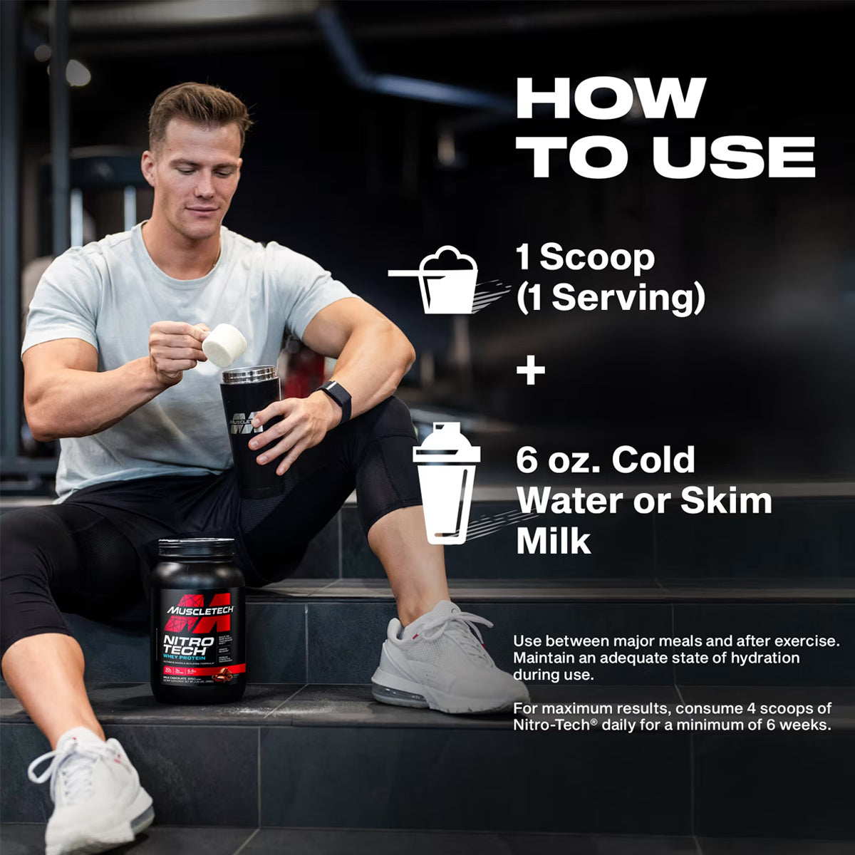 MuscleTech Nitro-Tech Whey Protein 2LB and 4LB
