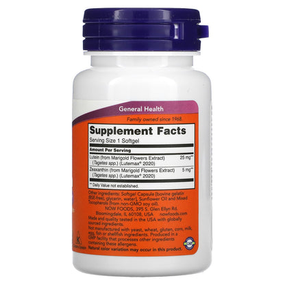 NOW Lutein Zeaxanthin 60 Caps