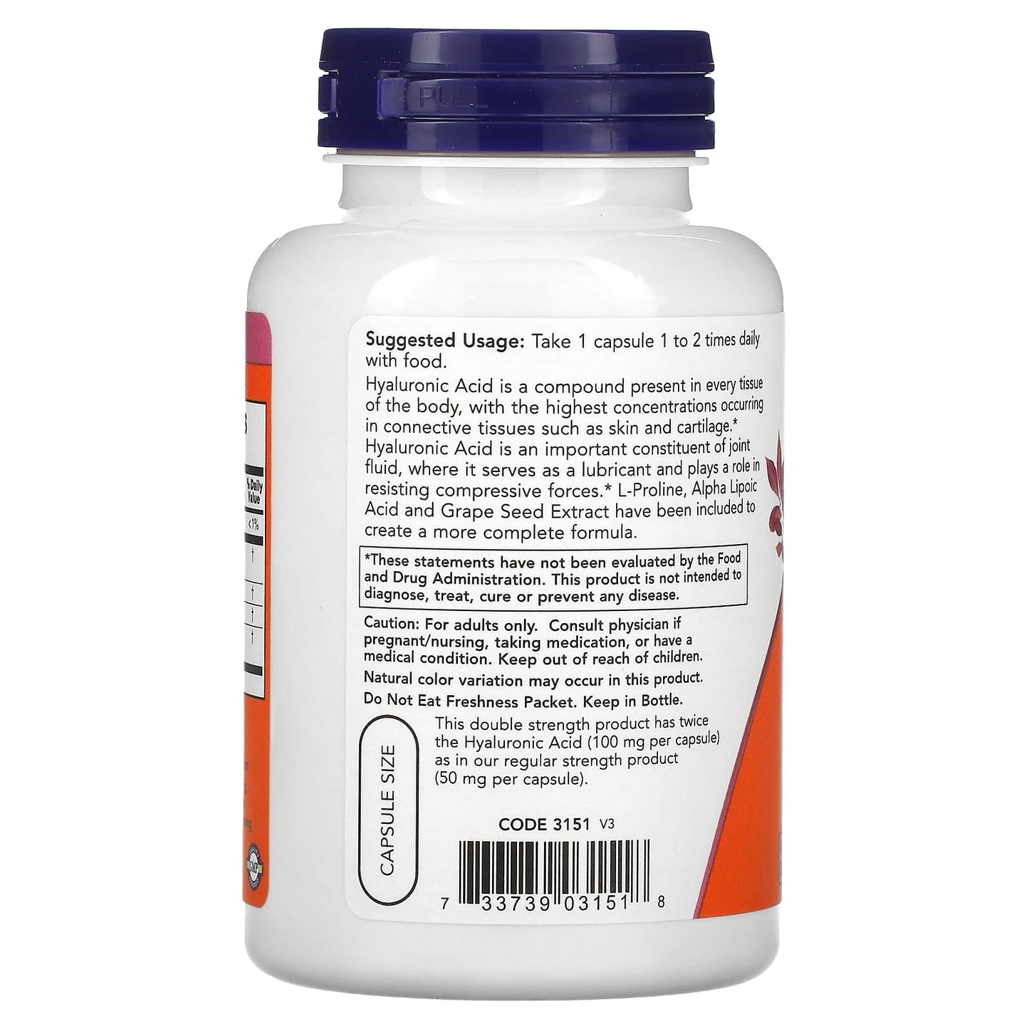 NOW Hyaluronic Acid
