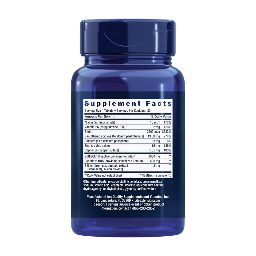 Life Extension Hair, Skin & Nails Collagen Plus Formula